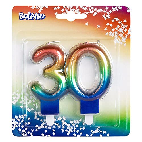 Boland - Zahlen Kerze, Nummer, Torten-Kerze in Form eines Folienballons, Dekoration, Geburtstag, Jubiläum von Boland