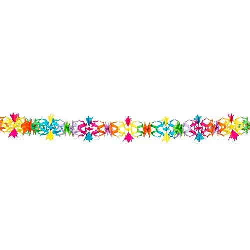 Boland 30611 - Dekorationsgirlande Floral, 1 Stück, Länge 600 cm, Wabengirlande, Bunt, Mehrfarbig, Regenbogen, Papiergirlande, Dekoration, Girlande, Mottoparty, Karneval, Geburtstag, Gartenparty Boland 30611 - Dekorationsgirlande Floral, 1 Stück, Länge 600 cm, Wabengirlande, Bunt, Mehrfarbig, Regenbogen, Papiergirlande, Dekoration, Girlande, Mottoparty, Karneval, Geburtstag, Gartenparty von Boland
