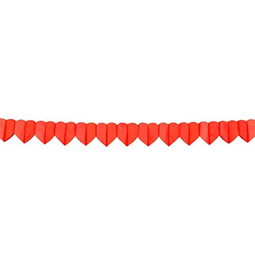 Boland 30620 - Dekorationsgirlande Herz, 1 Stück, Länge 400 cm, Liebe, Valentinstag, Hochzeit, Heiratsantrag, Papiergirlande, Dekoration, Girlande, Geburtstag, Gartenparty Boland 30620 - Dekorationsgirlande Herz, 1 Stück, Länge 400 cm, Liebe, Valentinstag, Hochzeit, Heiratsantrag, Papiergirlande, Dekoration, Girlande, Geburtstag, Gartenparty von Boland