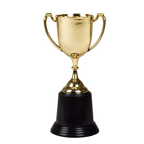 Boland 30840 - Goldene Trophäe, Größe 22 cm, Zubehör für Kostüme, Partydeko, Pokal, Wettbewerb, Gewinner von Boland