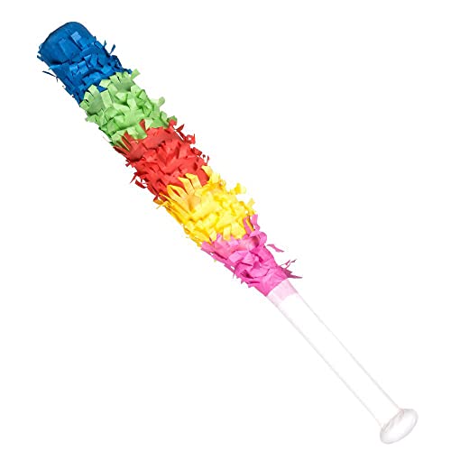 Boland 30901 - Pinata Schläger, Länge 43 cm, Mehrfarbig, Stock für Schlagpinata, Party, Geburtstag, Süßigkeiten, Geschenke, Pinata Zubehör von Boland