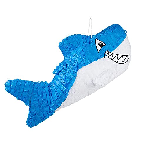 Boland 30919 - Pinata Hai, Blau-Weiß, Größe 27 x 60 cm, aus Pappmaché, Kindergeburtstag, Dekoration, Mottoparty, Themenparty Boland 30919 - Pinata Hai, Blau-Weiß, Größe 27 x 60 cm, aus Pappmaché, Kindergeburtstag, Dekoration, Mottoparty, Themenparty von Boland
