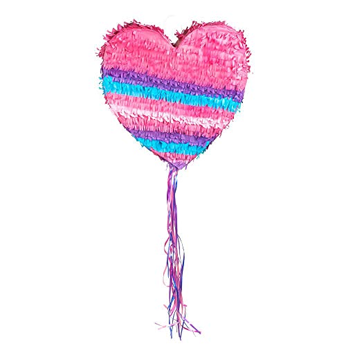 Boland 30938 - Pinata Herz, 37 x 25 cm, Zieh Pinata, Schlag Pinata, Herz ohne Befüllung, Deko, Geburtstag, Motto, Valentinstag, Liebe, Heiratsantrag, Party Spiel, Kinder, Spaß Boland 30938 - Pinata Herz, 37 x 25 cm, Zieh Pinata, Schlag Pinata, Herz ohne Befüllung, Deko, Geburtstag, Motto, Valentinstag, Liebe, Heiratsantrag, Party Spiel, Kinder, Spaß von Boland