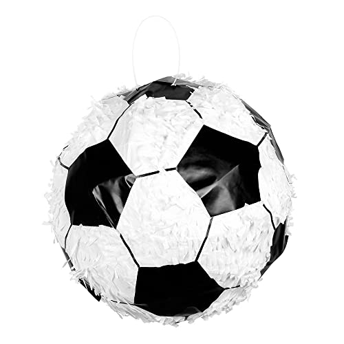 Boland 30943 - Pinata Fußball, 30 x 30 cm, Schwarz-Weiß, rund, Ball, Karton, Schlag-Pinata, Geburtstag, Mottoparty, Feier, Kindergeburtstag, Deko, Fußballparty, Fußball Liga, Champion Boland 30943 - Pinata Fußball, 30 x 30 cm, Schwarz-Weiß, rund, Ball, Karton, Schlag-Pinata, Geburtstag, Mottoparty, Feier, Kindergeburtstag, Deko, Fußballparty, Fußball Liga, Champion von Boland