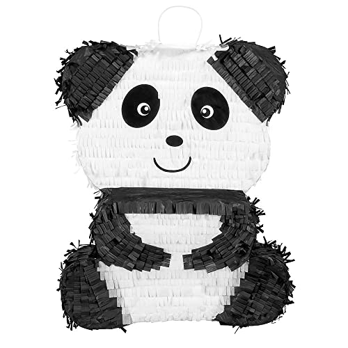 Boland 30960 - Pinata Panda, Größe 50 x 38 x 10 cm, schwarz-weißer Bär, Geburtstag, Dekoration, Party-Spiel, Geschenk von Boland