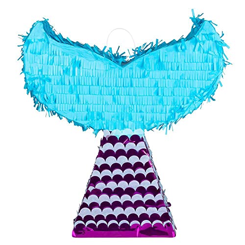Boland 30964 - Pinata Meerjungfrauenflosse, Größe 45 x 40 x 9 cm, Nixen-Schwanz, Lila-Türkis, Geburtstag, Dekoration, Party-Spiel, Geschenk Boland 30964 - Pinata Meerjungfrauenflosse, Größe 45 x 40 x 9 cm, Nixen-Schwanz, Lila-Türkis, Geburtstag, Dekoration, Party-Spiel, Geschenk von Boland
