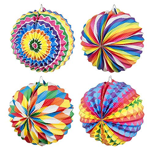 Boland 42037 - Papierlaterne Fantasie, 12 Stück, Größe 22 cm, 4 Motive sortiert, Papierlaterne, Lampion, Mehrfarbig, Lampion, Geburtstag, Laternenzug, Gartenparty, Hängedekoration, Karneval Boland 42037 - Papierlaterne Fantasie, 12 Stück, Größe 22 cm, 4 Motive sortiert, Papierlaterne, Lampion, Mehrfarbig, Lampion, Geburtstag, Laternenzug, Gartenparty, Hängedekoration, Karneval von Boland