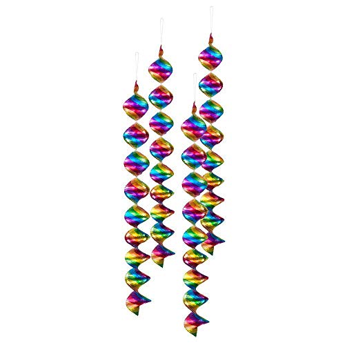 Boland 42045 - Rotorspiralen Bunt, 4 Stück, Größe 7,5 x 60 cm, Mehrfarbig, Regenbogen, Hängedekoration, Dekoration, Girlande, Mottoparty, Geburtstag, Karneval, Gartenparty, Disco Boland 42045 - Rotorspiralen Bunt, 4 Stück, Größe 7,5 x 60 cm, Mehrfarbig, Regenbogen, Hängedekoration, Dekoration, Girlande, Mottoparty, Geburtstag, Karneval, Gartenparty, Disco von Boland