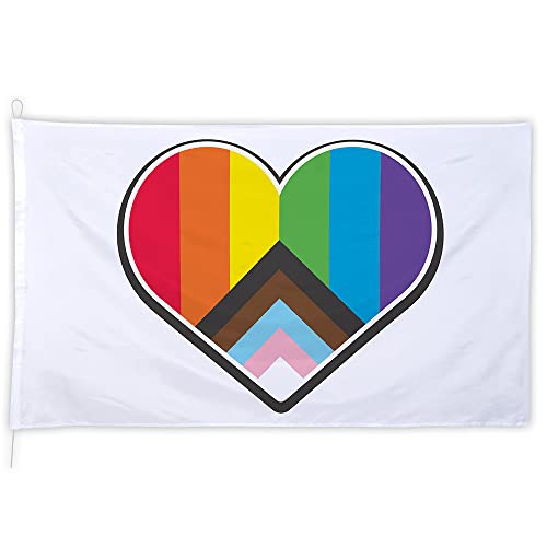Boland 44661 - Regenbogen LGBTQ Flagge Progress XXL, Größe 200 x 300 cm, Pride, Partydeko, Hängedeko für Mottoparty und CSD Boland 44661 - Regenbogen LGBTQ Flagge Progress XXL, Größe 200 x 300 cm, Pride, Partydeko, Hängedeko für Mottoparty und CSD von Boland