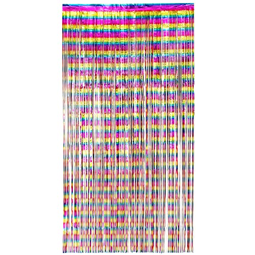 Boland - Folienvorhang Metallic, Größe 200 x 100 cm, Lametta, glänzender Türvorhang, Dekoration, Fotokulisse, Party, Disco, Mottoparty Boland - Folienvorhang Metallic, Größe 200 x 100 cm, Lametta, glänzender Türvorhang, Dekoration, Fotokulisse, Party, Disco, Mottoparty von Boland