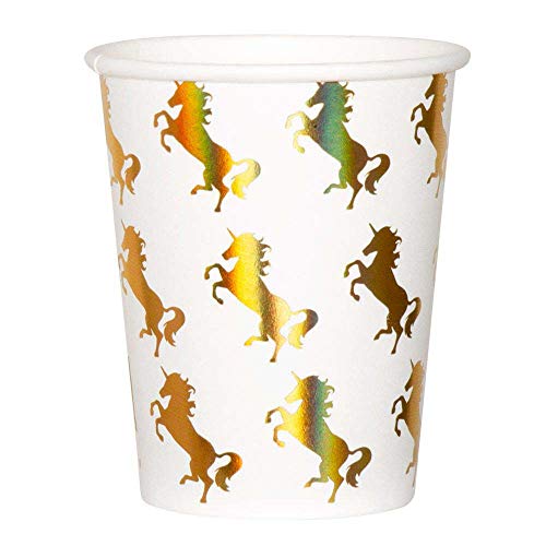Boland 50003 - Partygeschirr Trinkbecher Einhorn, 6 Stück, Fassungsvermögen 25 cl, Einwegbecher, Pappbecher, umweltfreundlich, Geburtstag, Beach, Motto, Party, Überraschungsparty Boland 50003 - Partygeschirr Trinkbecher Einhorn, 6 Stück, Fassungsvermögen 25 cl, Einwegbecher, Pappbecher, umweltfreundlich, Geburtstag, Beach, Motto, Party, Überraschungsparty von Boland