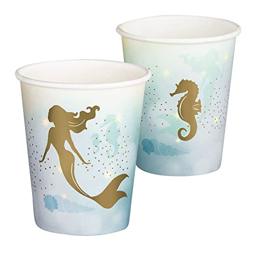 Boland 50013 - Party-Becher Meerjungfrau, 10 Stück, 210 ml, umweltfreundliches Party-Geschirr, 100 % Papier, Geburtstag Boland 50013 - Party-Becher Meerjungfrau, 10 Stück, 210 ml, umweltfreundliches Party-Geschirr, 100 % Papier, Geburtstag von Boland