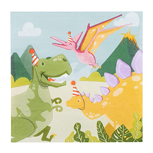 Boland 50068 - Party-Servietten Dino Party, 20 Stück, 33 x 33 cm, Mundtuch, Tisch-Dekoration, 100 % Papier, Geburtstag, Mottoparty Boland 50068 - Party-Servietten Dino Party, 20 Stück, 33 x 33 cm, Mundtuch, Tisch-Dekoration, 100 % Papier, Geburtstag, Mottoparty von Boland