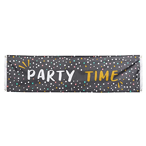Boland 50353 - Banner aus Polyester Party Time, 50 x 180 cm, Partydekoration, Dekoration für Silvester oder Geburtstag Boland 50353 - Banner aus Polyester Party Time, 50 x 180 cm, Partydekoration, Dekoration für Silvester oder Geburtstag von Boland
