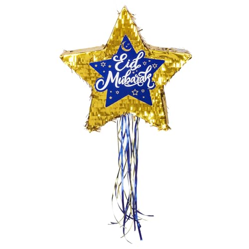 Boland 50918 - Pinata Stern Eid Mubarak, 44 x 44 x 8 cm, Hängedeko, Dekoration für Geburtstag, Mottoparty und Karneval von Boland