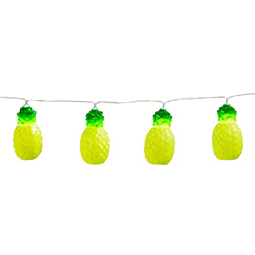 Boland 52156 - LED-Lichterkette Ananas, Länge 140 cm, Batterietyp 2xAA, Partybeleuchtung, Dekoration, Karneval, Mottoparty von Boland