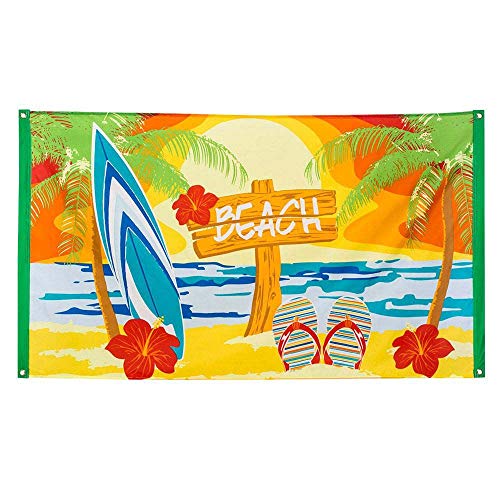 Boland 52466 - Fahne Strand, Größe 90 x 150 cm, Polyester, Beach, Beachparty, Gartenparty, Banner, Wanddekoration, Hängedekoration, Kindergeburtstag, Mottoparty, Karneval Boland 52466 - Fahne Strand, Größe 90 x 150 cm, Polyester, Beach, Beachparty, Gartenparty, Banner, Wanddekoration, Hängedekoration, Kindergeburtstag, Mottoparty, Karneval von Boland