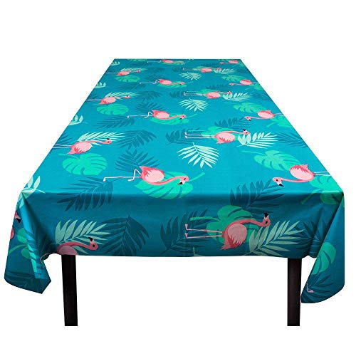 Boland 52558 - Tischdecke Flamingo, Größe 130 x 180 cm, Tischtuch für Geburtstag, Party oder Karneval, Party Dekoration, Tischdeko von Boland