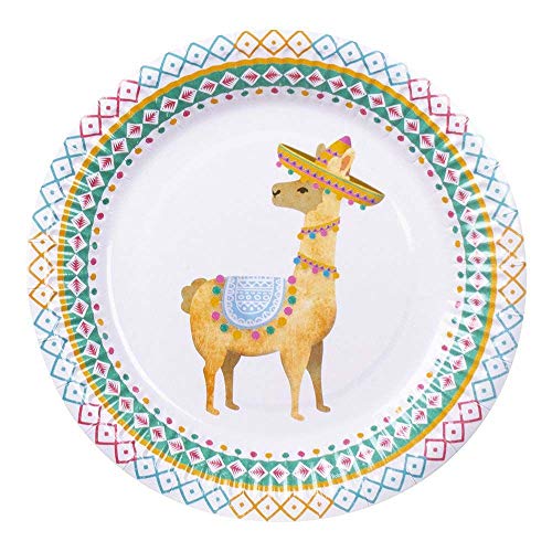 Boland 54435 - Partyteller Lama, 6 Stück, Größe 23 cm, Pappteller, Teller, Einweggeschirr, Party, Sommer, Geburtstag Boland 54435 - Partyteller Lama, 6 Stück, Größe 23 cm, Pappteller, Teller, Einweggeschirr, Party, Sommer, Geburtstag von Boland