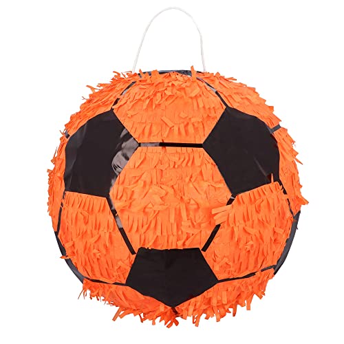 Boland 61858 - Pinata Fußball, 30 x 30 cm, Orange-Schwarz, Ball, Karton, Schlag-Pinata, Geburtstag, Mottoparty, Feier, Dekoration, Fußball-Party, EM, WM, Fanartikel Boland 61858 - Pinata Fußball, 30 x 30 cm, Orange-Schwarz, Ball, Karton, Schlag-Pinata, Geburtstag, Mottoparty, Feier, Dekoration, Fußball-Party, EM, WM, Fanartikel von Boland