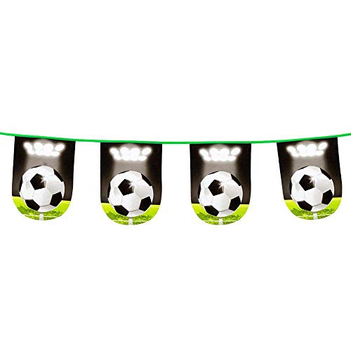 Boland 62501 - Girlande Fußball, Circa 6 m lang, Fußball-Deko, Deko-Girlande von Boland