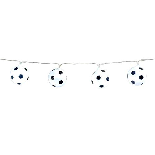 Boland 62518 - LED-Lichterkette Fußball, Länge 140 cm, WM, EM, Puplic Viewing, Dekoration, Karneval, Mottoparty Boland 62518 - LED-Lichterkette Fußball, Länge 140 cm, WM, EM, Puplic Viewing, Dekoration, Karneval, Mottoparty von Boland