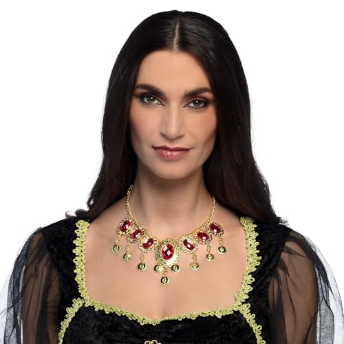 Boland 64566 - Königin Halskette, 45 cm, Kette mit Anhänger, Modeschmuck, Zubehör für Kostüme, Karneval von Boland