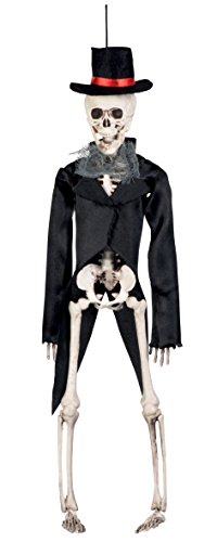 Boland 72090 - Deko-Figur Skelett-Bräutigam, Halloween-Accessoire, Halloween-Party von Boland