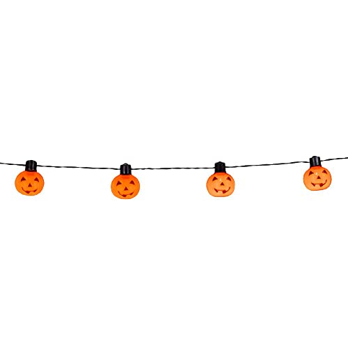 Boland 72322 - LED-Lichterkette Kürbis, Länge 175 cm, Batteriebetrieb, LED-Licht, leuchtende Dekoration für Halloween, Karneval oder Mottoparty Boland 72322 - LED-Lichterkette Kürbis, Länge 175 cm, Batteriebetrieb, LED-Licht, leuchtende Dekoration für Halloween, Karneval oder Mottoparty von Boland