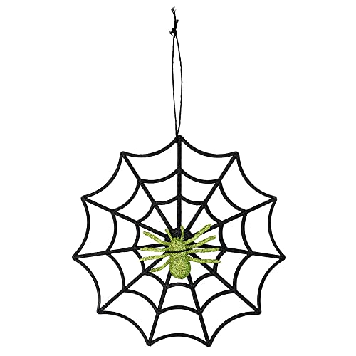 Boland 73054 - Spinnennetz mit Glitter-Spinne, Größe 30 cm, Grün-Schwarz, Dekoration, Hängedeko, Anhänger, Spinngewebe, Dekoration für Halloween, Karneval und Mottoparty Boland 73054 - Spinnennetz mit Glitter-Spinne, Größe 30 cm, Grün-Schwarz, Dekoration, Hängedeko, Anhänger, Spinngewebe, Dekoration für Halloween, Karneval und Mottoparty von Boland