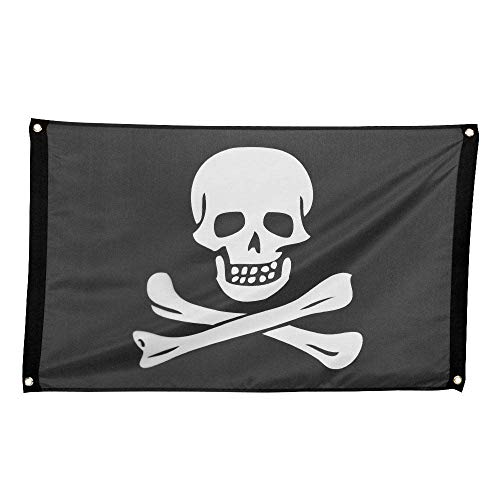 Boland 74162 - Fahne Pirat, Größe 60 x 90 cm, Polyester, Totenkopf, Flagge, Banner, Wanddekoration, Hängedekoration, Kindergeburtstag, Mottoparty, Karneval, Halloween Boland 74162 - Fahne Pirat, Größe 60 x 90 cm, Polyester, Totenkopf, Flagge, Banner, Wanddekoration, Hängedekoration, Kindergeburtstag, Mottoparty, Karneval, Halloween von Boland