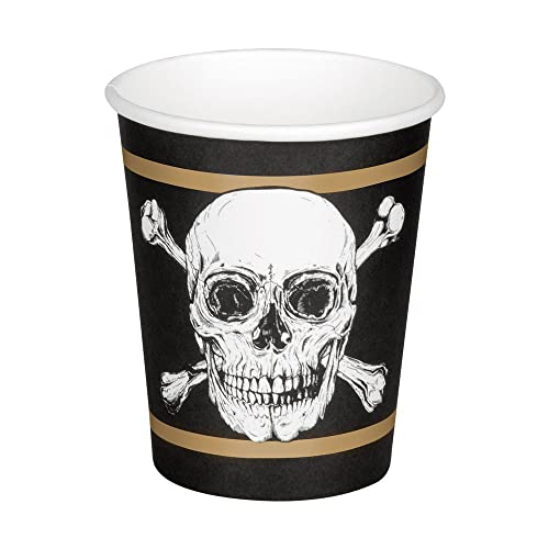 Boland 74212 - Party-Becher Piraten, 10 Stück, 210 ml, umweltfreundliches Party-Geschirr, 100 % Papier, Geburtstag, Mottoparty Boland 74212 - Party-Becher Piraten, 10 Stück, 210 ml, umweltfreundliches Party-Geschirr, 100 % Papier, Geburtstag, Mottoparty von Boland