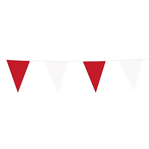 Boland - Wimpelkette, Länge 10 Meter, Fahnenkette, Kunststoffgirlande, Hängedekoration, Karneval, Mottoparty, Geburtstag, Kindergarten, Disco Boland - Wimpelkette, Länge 10 Meter, Fahnenkette, Kunststoffgirlande, Hängedekoration, Karneval, Mottoparty, Geburtstag, Kindergarten, Disco von Boland