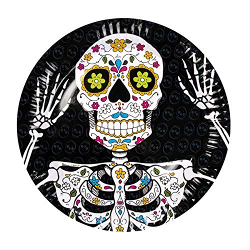 Boland 97025 6 Tellerchen Día de los muertos, Mehrfarbig, 23 cm Boland 97025 6 Tellerchen Día de los muertos, Mehrfarbig, 23 cm von Boland