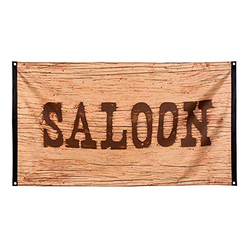 Boland 54352 - Fahne Wild West, 1 Stück, Größe 90 x 150 cm, Hängedeko, Dekoration für Mottoparty und Karneval, Banner Wilder Westen Boland 54352 - Fahne Wild West, 1 Stück, Größe 90 x 150 cm, Hängedeko, Dekoration für Mottoparty und Karneval, Banner Wilder Westen von Boland