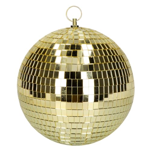 Boland - Discokugel, glänzend, Durchmesser ca. 20 cm, Disco Fever, Partydekoration, Hängedeko, Dekoration für Party oder Silvester, Gold Boland - Discokugel, glänzend, Durchmesser ca. 20 cm, Disco Fever, Partydekoration, Hängedeko, Dekoration für Party oder Silvester, Gold von Boland
