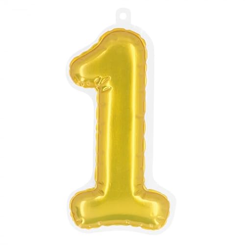 Boland - Folienballon Nummer Aufkleber Gold Nr.:1 von Boland