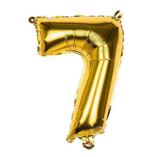 Boland - Folienballon Zahl, Größe 66 cm, Gold, Zahlenballon, Nummer, Ballon, Luftballon, Geburtstag, Jubiläum, Kindergeburtstag, Dekoration, Geschenk von Boland