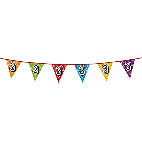 Boland - Holografische Wimpelkette Zahl, 1 Stück, Länge 800 cm, Fahnenkette, Sterne, Hängedekoration, Mehrfarbig, Girlande, Mottoparty, Geburtstag, Jubiläum, Kindergarten Boland - Holografische Wimpelkette Zahl, 1 Stück, Länge 800 cm, Fahnenkette, Sterne, Hängedekoration, Mehrfarbig, Girlande, Mottoparty, Geburtstag, Jubiläum, Kindergarten von Boland