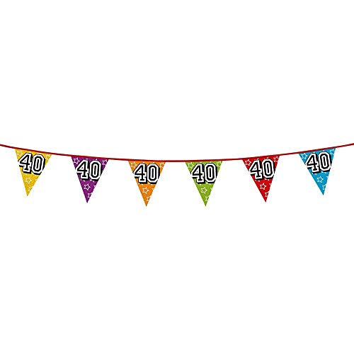 Boland - Holografische Wimpelkette Zahl, 1 Stück, Länge 800 cm, Fahnenkette, Sterne, Hängedekoration, Mehrfarbig, Girlande, Mottoparty, Geburtstag, Jubiläum, Kindergarten Boland - Holografische Wimpelkette Zahl, 1 Stück, Länge 800 cm, Fahnenkette, Sterne, Hängedekoration, Mehrfarbig, Girlande, Mottoparty, Geburtstag, Jubiläum, Kindergarten von Boland