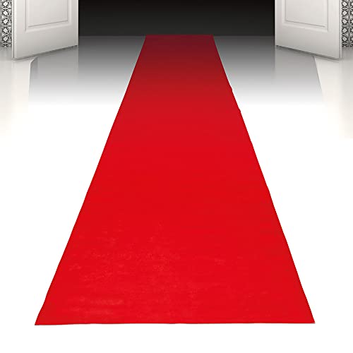 Boland - Party Teppich, 450 x 60 cm, selbstklebend, Partydeko, Dekoration für den Eingang, Geburtstagsdeko, Rot Boland - Party Teppich, 450 x 60 cm, selbstklebend, Partydeko, Dekoration für den Eingang, Geburtstagsdeko, Rot von Boland