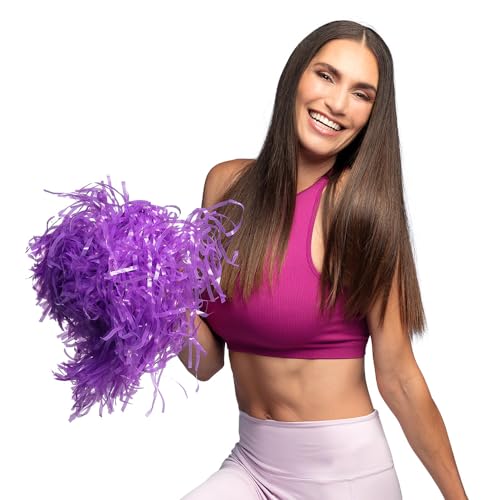 Boland - Pompons, 8 Stück, 34 cm, Puschel, Tanzwedel, Cheerleader Kostüm, Sportoutfit, High School, Football von Boland