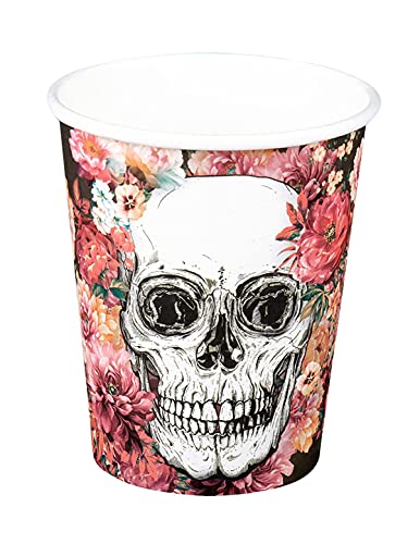 BOLAND BV Totenkopf-Pappbecher Halloween-Dekoration 10 Stück bunt BOLAND BV Totenkopf-Pappbecher Halloween-Dekoration 10 Stück bunt von BOLAND BV