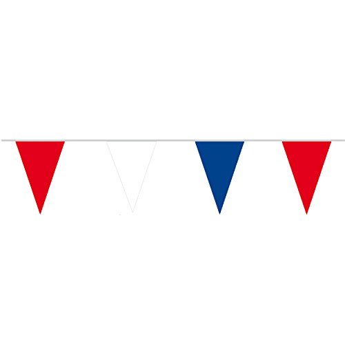 Boland - Wimpelkette, Länge 10 Meter, mehrfarbig, Bunt, Fahnenkette, Polyester, Girlande, Hängedekoration, Karneval, Mottoparty, Geburtstag, Kindergarten Boland - Wimpelkette, Länge 10 Meter, mehrfarbig, Bunt, Fahnenkette, Polyester, Girlande, Hängedekoration, Karneval, Mottoparty, Geburtstag, Kindergarten von Boland