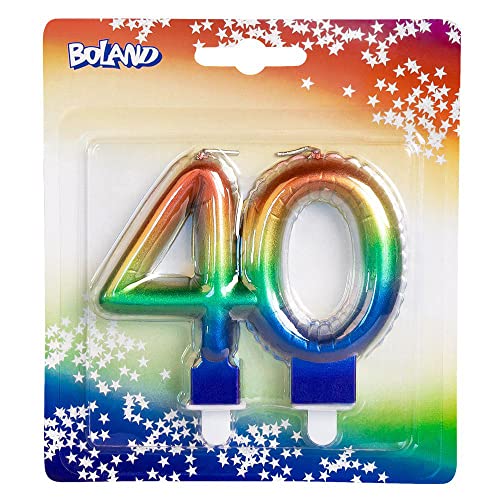 Boland - Zahlen Kerze, Nummer, Torten-Kerze in Form eines Folienballons, Dekoration, Geburtstag, Jubiläum von Boland