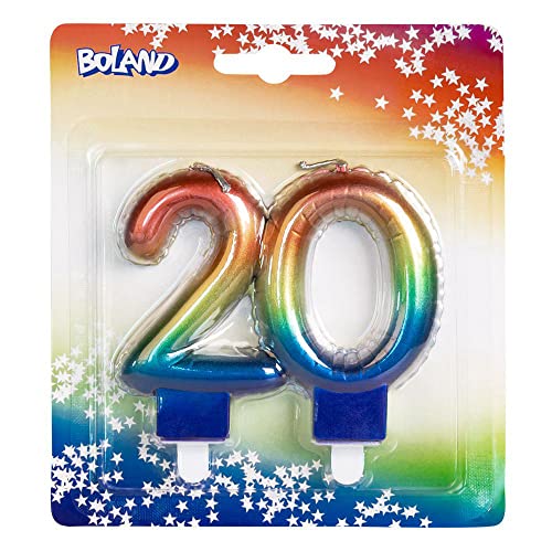 Boland - Zahlen Kerze, Nummer, Torten-Kerze in Form eines Folienballons, Dekoration, Geburtstag, Jubiläum von Boland