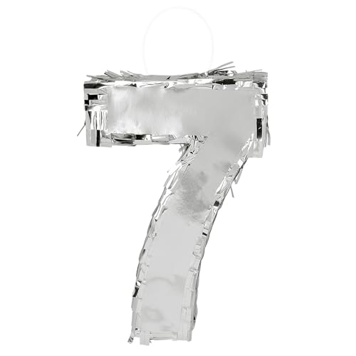 Boland - Zahlen Pinata, 25 x 16 x 5 cm, glänzende Nummer für Jubiläum und Geburtstag, Zahl, Silber, Dekoration, Party-Spiel Boland - Zahlen Pinata, 25 x 16 x 5 cm, glänzende Nummer für Jubiläum und Geburtstag, Zahl, Silber, Dekoration, Party-Spiel von Boland