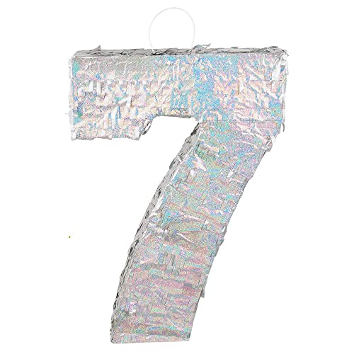 Boland - Zahlen Pinata, Größe 40 x 28 x 8 cm, holografische Ziffer, Nummer, Silber, Jubiläum, Geburtstag, Dekoration, Party-Spiel Boland - Zahlen Pinata, Größe 40 x 28 x 8 cm, holografische Ziffer, Nummer, Silber, Jubiläum, Geburtstag, Dekoration, Party-Spiel von Boland