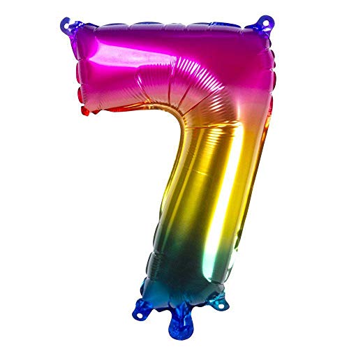 Boland - Folienballon Zahl, Größe 36 cm, Regenbogenfarben, Zahlenballon, Nummer, Ballon, Helium, Geburtstag, Jubiläum, Jubiläumsjahr, Lebensjahr, Überraschungsparty, Dekoration Boland - Folienballon Zahl, Größe 36 cm, Regenbogenfarben, Zahlenballon, Nummer, Ballon, Helium, Geburtstag, Jubiläum, Jubiläumsjahr, Lebensjahr, Überraschungsparty, Dekoration von Boland