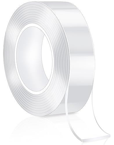 Bolatus 300CM Doppelseitiges Klebeband Transparent Extra Stark Nano Double Sided Tape Ablösbar Doppelseitiges Klebeband Dünn für Zuhause, Küche, Auto oder Mehrzweck（1 Rolle） von Bolatus